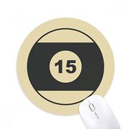 Dıythinker Spor Bilardo Basit Geometri Desenli Baskılı Yuvarlak Kaymaz Kauçuk Mouse Pad