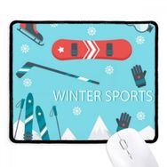 Dıythinker Spor Kayak Ekipmanları Karikatür Illüstrasyon Kaymaz Mouse Pad