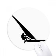 Dıythinker Spor Sörf Yelkenlicu Baskılı Yuvarlak Kaymaz Kauçuk Mouse Pad