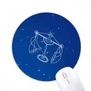 Dıythinker Star Universe Terazi Takım Deseni Baskılı Yuvarlak Kaymaz Kauçuk Mouse Pad