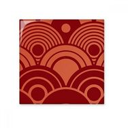 Dıythinker Su Dalgası Desenli Çin Japon Tarzı Asya 10x10 cm Seramik Karo