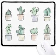 Dıythinker Succulents Desen Kaktüs Saksısı Bitki İllüstrasyonu Kaymaz Mouse Pad