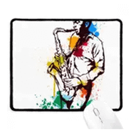 Dıythinker Suluboya Sokak Adam Rock Müzik Boyama Kaymaz Mouse Pad