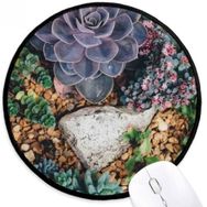 Dıythinker Taş Çiçek Bilim Doğa Manzarası Yuvarlak Kaymaz Mouse Pad