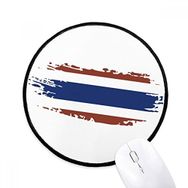 Dıythinker Tayland Bangkok Tayland Bayrağı Sanat Illüstrasyon Yuvarlak Kaymaz Mouse Pad