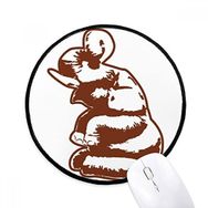 Dıythinker Tayland Gümrük Kültürü Tayland Heykel Yuvarlak Kaymaz Mouse Pad