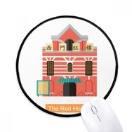 Dıythinker Tayvan Turistik Kırmızı Ev Yuvarlak Kaymaz Mouse Pad