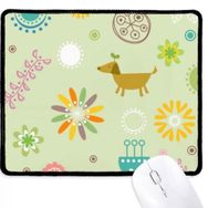 Dıythinker Taze Stil Çiçek Köpek Desen Kaymaz Mouse Pad