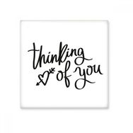 Dıythinker Thinking Of You Alıntı 20x20 cm Seramik Karo