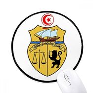 Dıythinker Tunus Asya Ulusal Amblem Yuvarlak Kaymaz Mouse Pad