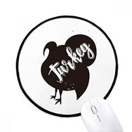 Dıythinker Türkiye Siyah ve Beyaz Hayvan Yuvarlak Kaymaz Mouse Pad