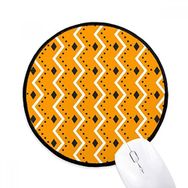 Dıythinker Turuncu Mutlu Korku Cadılar Bayramı Yuvarlak Kaymaz Mouse Pad