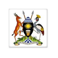 Dıythinker Uganda Afrika Ulusal Amblem Seramik 10x10 cm Seramik Karo