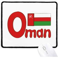 Dıythinker Umman Ulusal Bayrağı Kırmızı Yeşil Desen Kaymaz Mouse Pad