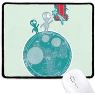 Dıythinker Universe and Alien Monster on Earth Kaymaz Mouse Pad