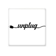 Dıythinker Unplug Alıntı 15x15 cm Seramik Karo