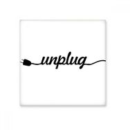 Dıythinker Unplug Alıntı 20x20 cm Seramik Karo