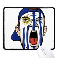 Dıythinker Uraguay Bayrağı Yüz Makyaj Maskesi Kap Kaymaz Mouse Pad