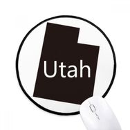 Dıythinker Utah Amerika Birleşik Devletleri Harita Yuvarlak Kaymaz Mouse Pad