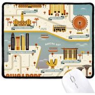 Dıythinker Vintage Singapur Simgesi Kaymaz Mouse Pad