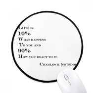 Dıythinker What is Life Alıntı Yuvarlak Kaymaz Mouse Pad