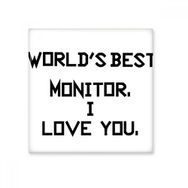 Dıythinker World Best Monitorã¯åI Love You Mezuniyet Sezonu 15x15 cm Seramik Karo