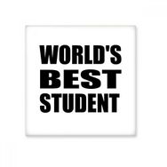 Dıythinker Worlds Best Student Teacher Quote 15x15 cm Seramik Karo