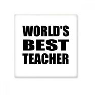 Dıythinker Worlds Best Teacher Student Alıntı Seramik Bisque Fayans 20x20 cm Seramik Karo
