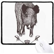 Dıythinker Yaban Domuzu Kılıç Tacı Hayvan Barok Stil Kaymaz Mouse Pad