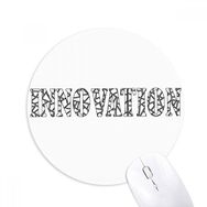 Dıythinker Yenilik Hakkında Baskılı Yuvarlak Kaymaz Kauçuk Mouse Pad