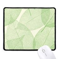 Dıythinker Yeşil Beyaz Yapraklar İllüstrasyon Desen Kaymaz Mouse Pad