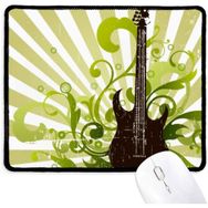 Dıythinker Yeşil Gitar Müzik Taze Desen Kaymaz Mouse Pad