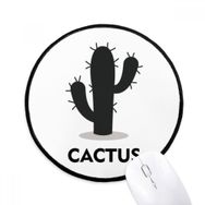 Dıythinker Yeşil Kaktüs Bitki Succulents Siluet Yuvarlak Kaymaz Mouse Pad