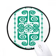 Dıythinker Yeşil Soyut Biyoloji Balık Yuvarlak Kaymaz Mouse Pad