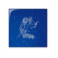 Dıythinker Yıldız Evren Kova Takımyıldızı Desenli 15x15 cm Seramik Karo