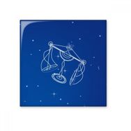 Dıythinker Yıldız Evren Terazi Takım Deseni 10x10 cm Seramik Karo