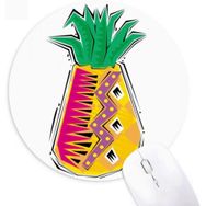 Dıythinker Yiyecek Ananas Meksika Kültürü Element İllüstrasyon Yuvarlak Kaymaz Kauçuk Mouse Pad