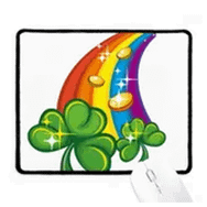 Dıythinker Yonca Gökkuşağı İrlanda St.Patricks Day Kaymaz Mouse Pad