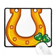 Dıythinker Yonca U Tipi Demir İrlanda St.Patricks Day Kaymaz Mouse Pad