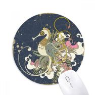 Dıythinker Yuvarlak Çiçek Japonya Hippocampus Ukiyo-e Kaymaz Kauçuk Fare Altlığı