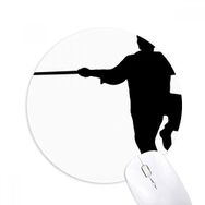 Dıythinker Yuvarlak Çin Çin Shaolin Stick Dövüş Sanatı Kaymaz Kauçuk Fare Altlığı