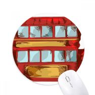 Dıythinker Yuvarlak Çizgi Film Doubledecker Britanya Ülke Kaymaz Kauçuk Fare Altlığı