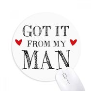 Dıythinker Yuvarlak for My Woman It from Present Kaymaz Kauçuk Fare Altlığı