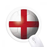 Dıythinker Yuvarlak İngiltere Ulusal Bayrak Futbol Kaymaz Kauçuk Fare Altlığı