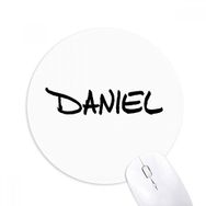 Dıythinker Yuvarlak Özel El Yazısı İngilizce İsim Daniel Kaymaz Kauçuk Fare Altlığı