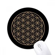 Dıythinker Yuvarlak Şekil Geometri Daire Totem Kaymaz Kauçuk Fare Altlığı