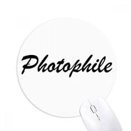 Dıythinker Yuvarlak Şık Kelime Fotofil Kaymaz Kauçuk Fare Altlığı