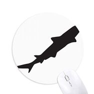 Dıythinker Yuvarlak Streamline Shark Fierce Silhouette Kaymaz Kauçuk Fare Altlığı