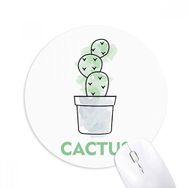 Dıythinker Yuvarlak Suluboya Kaktüs Succulents Saksı Bitki Kaymaz Kauçuk Fare Altlığı