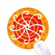 Dıythinker Yuvarlak Sunshine Meksika Totems Antik Uygarlık Kaymaz Kauçuk Fare Altlığı